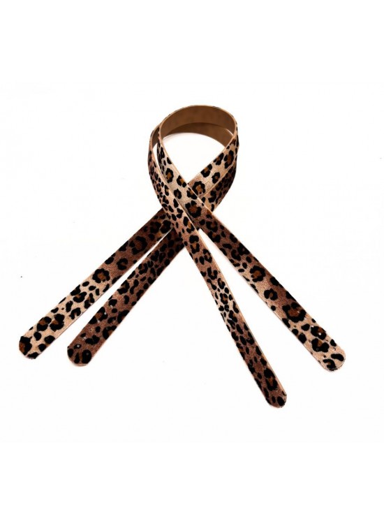 Çanta Aksesuar 80x2 cm Çift Çanta Sapı Leopar Renk Çanta Aksesuar 80x2 cm Çift Çanta Sapı Leopar Renk