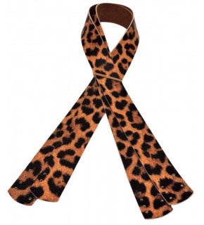 Çanta Aksesuar 80x3 cm Suni Deri Leopar Renk Çift Çanta Sapı