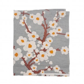 Çanta Aksesuar 80x35 cm Pamuklu Astarlık Kumaş Papatya Desen Gri Renk No:38