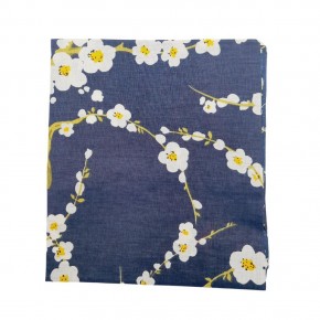 Çanta Aksesuar 80x35 cm Pamuklu Astarlık Kumaş Papatya Desen Lacivert Renk No:40