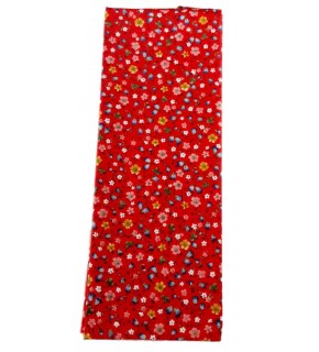 Çanta Aksesuar 85X50 Cm, Pamuklu Astarlık Kumaş Kırmızıya Desenli