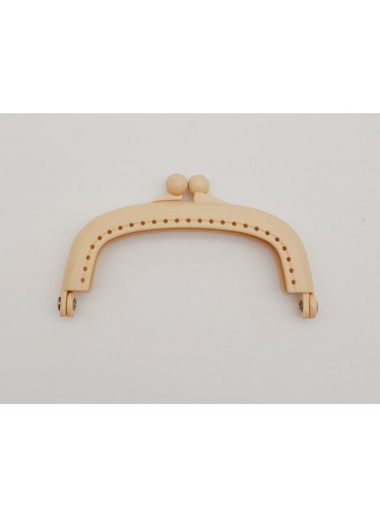 Çanta Aksesuar 9 cm Plastik Cüzdan Klipsi Bej Renk