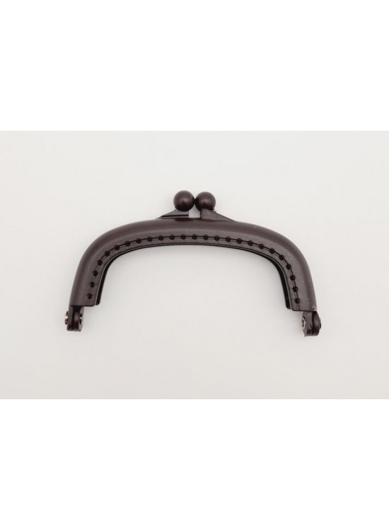 Çanta Aksesuar 9 cm Plastik Cüzdan Klipsi Kahverengi