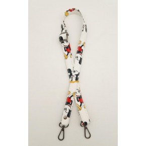 Çanta Aksesuar 90 Cm Miki Mouse Desenli Kırmızı Renk Ayarlamalı Çanta Sapı