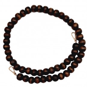 Çanta Aksesuar 90cm Ahşap Boncuklu Kahverengi Çanta Sapı