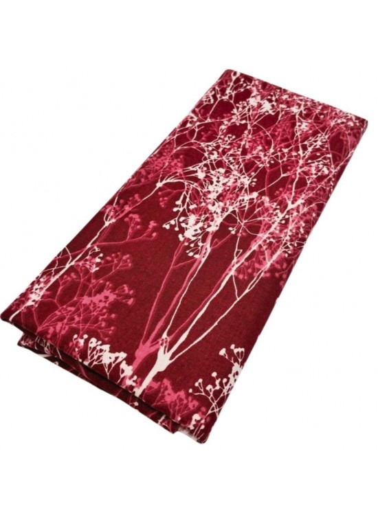 Çanta Aksesuar 90x50 cm Duck Astarlık Kumaş Bordo Ağaç Desen Çanta Aksesuar 90x50 cm Duck Astarlık Kumaş Bordo Ağaç Desen