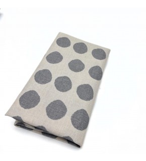 Çanta Aksesuar 90x50 cm Duck Astarlık Kumaş Gri Büyük Puantiye