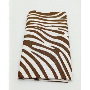 Çanta Aksesuar 90X50 Cm Duck Astarlık Kumaş Kahve Zebra Desen No:05
