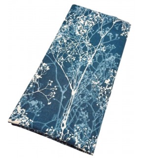 Çanta Aksesuar 90x50 cm Duck Astarlık Kumaş Petrol Yeşil Ağaç  Desen