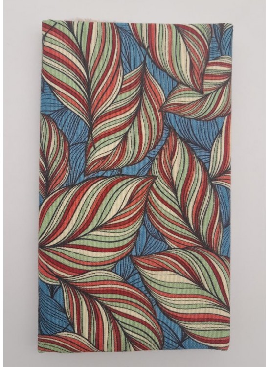 Çanta Aksesuar 90X50 Cm Duck Astarlık Kumaş Sarma Yaprak Mavi Yeşil Desenli No:18 Çanta Aksesuar 90X50 Cm Duck Astarlık Kumaş Sarma Yaprak Mavi Yeşil Desenli No:18