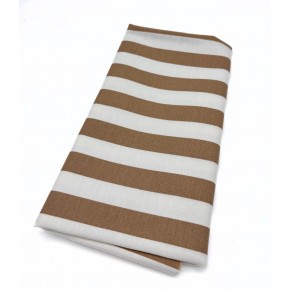 Çanta Aksesuar 90x50 cm Duck Astarlık Kumaş Sütlü Kahve Çizgili