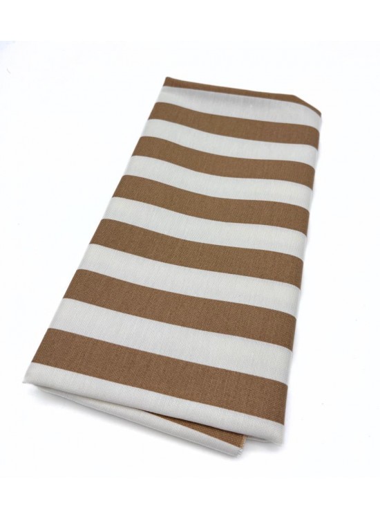 Çanta Aksesuar 90x50 cm Duck Astarlık Kumaş Sütlü Kahve Çizgili Çanta Aksesuar 90x50 cm Duck Astarlık Kumaş Sütlü Kahve Çizgili