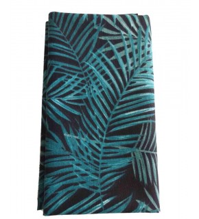 Çanta Aksesuar 90X50 Cm Duck Kumaş Astarlık Koyu Yeşil Yaprak Desen