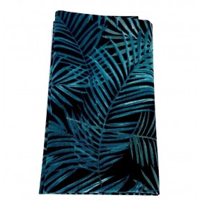 Çanta Aksesuar 90X50 Cm Duck Kumaş Astarlık Lacivert Yaprak Desen