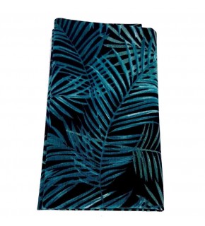 Çanta Aksesuar 90X50 Cm Duck Kumaş Astarlık Lacivert Yaprak Desen