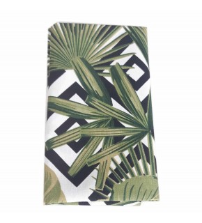 Çanta Aksesuar 90X50 Cm Duck Kumaş Astarlık Siyah Kare Zemin Desen