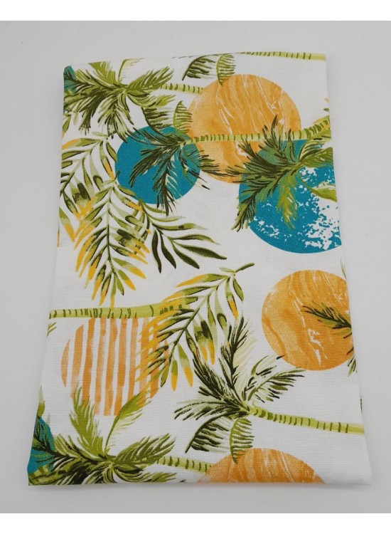 Çanta Aksesuar 95X50 Cm Duck Astarlık Kumaş Palmiye Desenli