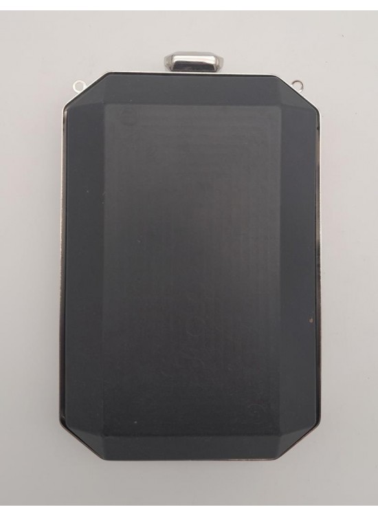 Çanta Aksesuar Abiye Çanta Kalıbı Dik Model Gümüş Metalli