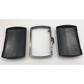 Çanta Aksesuar Abiye Çanta Kalıbı Oval Kenar Füme Metal