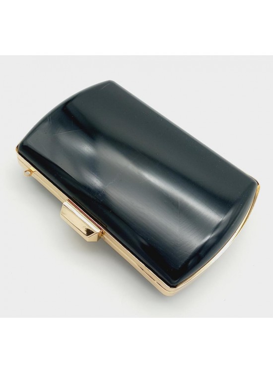 Çanta Aksesuar Abiye Çanta Kalıbı Oval Kenar Light Gold Metal