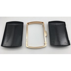 Çanta Aksesuar Abiye Çanta Kalıbı Oval Kenar Light Gold Metal