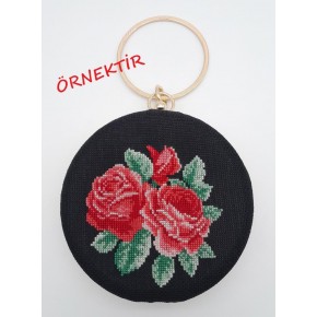 Çanta Aksesuar Abiye Çanta Kalıbı Oval Köşe Füme Metalli