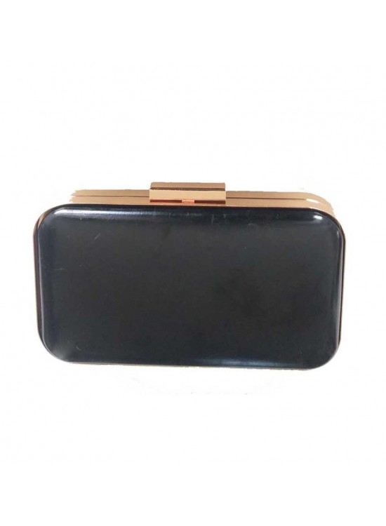 Çanta Aksesuar Abiye Çanta Kalıbı Oval Köşe Light Gold Metalli