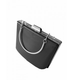 Çanta Aksesuar Abiye Çanta Kalıbı Tutma Saplı Gümüş Metalli