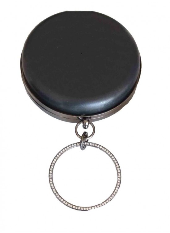 Çanta Aksesuar Abiye Çanta Kalıbı Yuvarlak Füme Metal