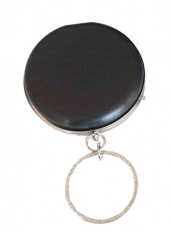 Çanta Aksesuar Abiye Çanta Kalıbı Yuvarlak Gümüş Metal Çanta Aksesuar Abiye Çanta Kalıbı Yuvarlak Gümüş Metal