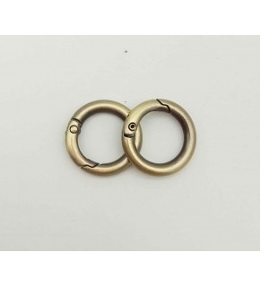 Çanta Aksesuar Açık Antik Mini Yaylı Halka 2'Li