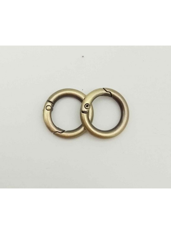 Çanta Aksesuar Açık Antik Mini Yaylı Halka 2'Li