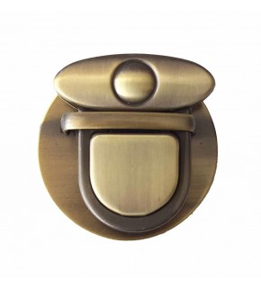 Çanta Aksesuar Açık Antik Renk 5 Cm Yuvarlak Kilit