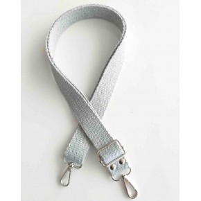 Çanta Aksesuar Açık Gri Pamuklu Kolon Ayarlamalı Çanta Sapı