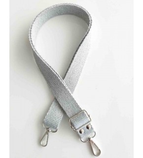 Çanta Aksesuar Açık Gri Pamuklu Kolon Ayarlamalı Çanta Sapı