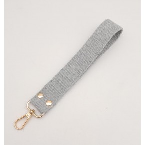 Çanta Aksesuar Açık Gri Pamuklu Kolon Elcik Light Gold Metalli