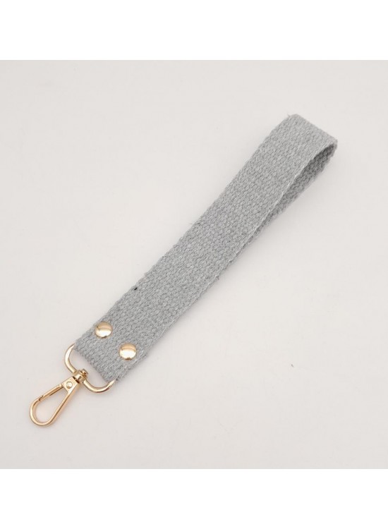 Çanta Aksesuar Açık Gri Pamuklu Kolon Elcik Light Gold Metalli