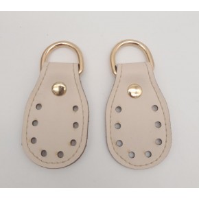 Çanta Aksesuar Açık Krem Çift Kat Dikişli Suni Deri Sapucu Böce Light Gold Metalli