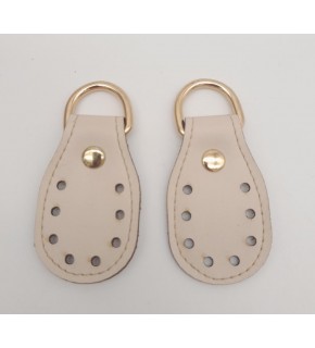 Çanta Aksesuar Açık Krem Çift Kat Dikişli Suni Deri Sapucu Böce Light Gold Metalli