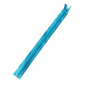 Çanta Aksesuar Açık Mavi Renk 40 Cm Plastik Diş Fermuar Fd24