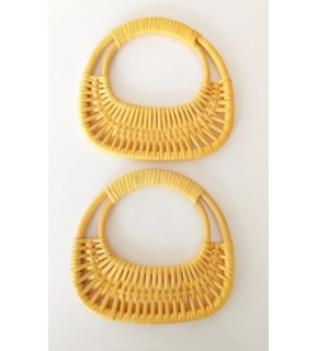 Çanta Aksesuar Açık Sarı Renk Gerçek Bambu Çanta Sapı No:23