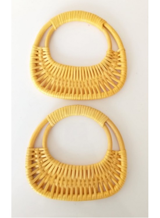 Çanta Aksesuar Açık Sarı Renk Gerçek Bambu Çanta Sapı No:23 Çanta Aksesuar Açık Sarı Renk Gerçek Bambu Çanta Sapı No:23