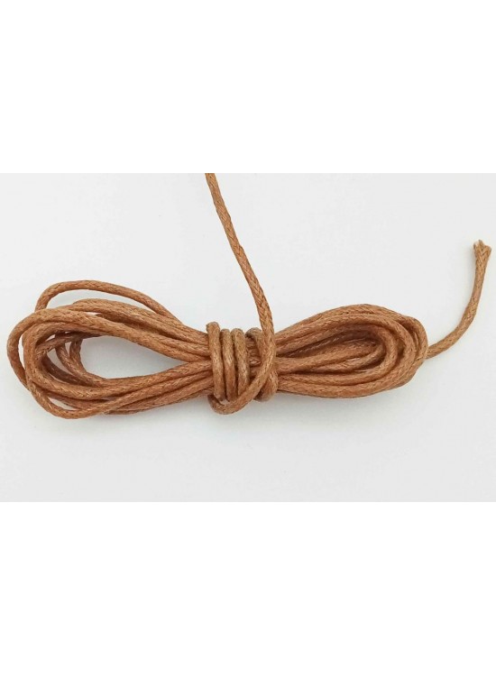 Çanta Aksesuar Açık Taba Mumlu Koton İp 5 Metre