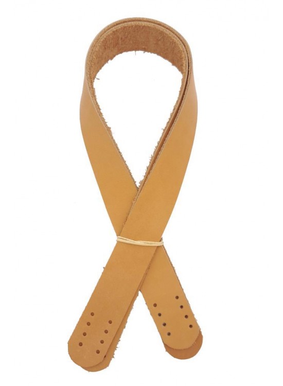 Çanta Aksesuar Açık Taba Renk Gerçek Deri 60X3 Cm Çift Sap