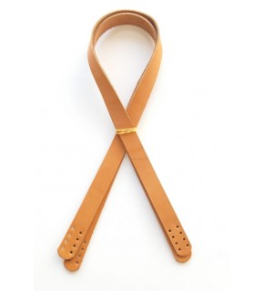 Çanta Aksesuar Açık Taba Renk Gerçek Deri 70X2 Cm Çift Sap