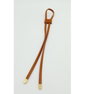 Çanta Aksesuar Açık Taba Suni Deri Dikişli Büzgü Light Gold Metalli