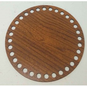 Çanta Aksesuar Ahşap 15 Cm Çapında Plaka