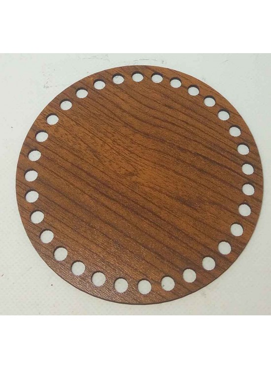 Çanta Aksesuar Ahşap 15 Cm Çapında Plaka