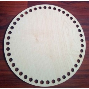 Çanta Aksesuar Ahşap 20 Cm Çapında Plaka