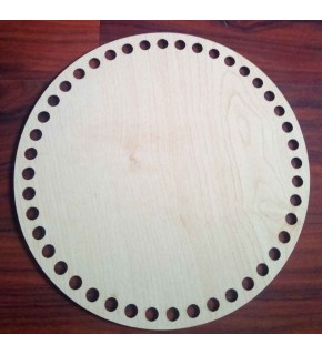 Çanta Aksesuar Ahşap 20 Cm Çapında Plaka